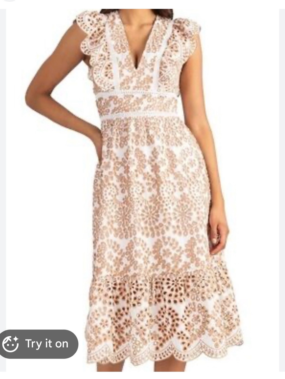 Shoshanna Finley Eyelet Dress Size 8